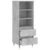 Betongrauer Schrank Sigrid 40x36x110cm (Holz)