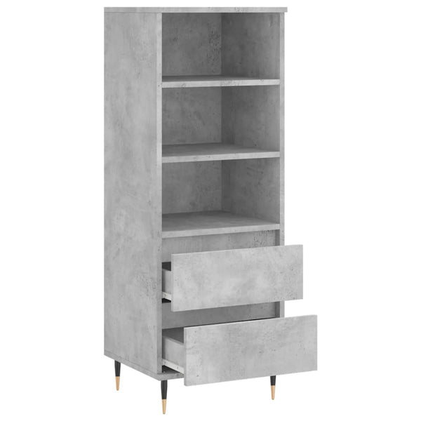 Betongrauer Schrank Sigrid 40x36x110cm (Holz)