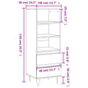 Weißer Schrank Anatoly 40x36x110cm (Holz)