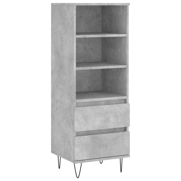 Betongrauer Schrank Anatoly 40x36x110cm (Holz)