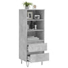 Betongrauer Schrank Anatoly 40x36x110cm (Holz)