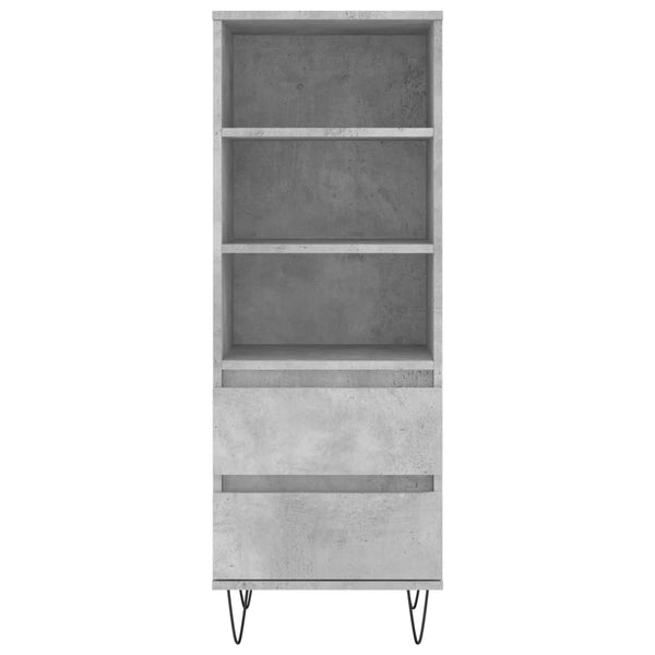 Betongrauer Schrank Anatoly 40x36x110cm (Holz)