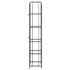 Schwarzes Weinflaschenregal Fallah 45x36x200cm (73 Flaschen Schmiedeeisen)