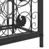Schwarzes Weinflaschenregal Fallah 45x36x200cm (73 Flaschen Schmiedeeisen)