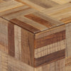 Grauer Couchtisch Eliada 55x55x40cm (recyceltes Vollteakholz)