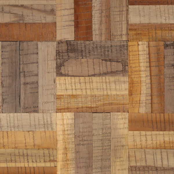 Grauer Couchtisch Eliada 55x55x40cm (recyceltes Vollteakholz)