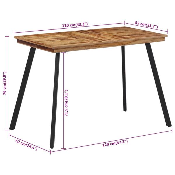 Esstisch Hamisse 120x62x76cm (Teak)