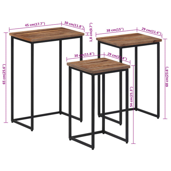 Satztische Rochefort (3 St. Teak)