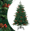 Künstlicher Weihnachtsbaum mit Scharnieren, Zapfen und Beeren Myama 120cm