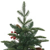 Künstlicher Weihnachtsbaum mit Scharnieren, Zapfen und Beeren Myama 120cm