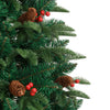 Künstlicher Weihnachtsbaum mit Scharnieren, Zapfen und Beeren Myama 120cm