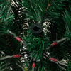 Künstlicher Weihnachtsbaum mit Scharnieren, Zapfen und Beeren Myama 120cm