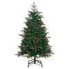 Künstlicher Weihnachtsbaum mit Scharnieren, Tannenzapfen und Beeren Myama 150cm