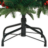 Künstlicher Weihnachtsbaum mit Scharnieren, Tannenzapfen und Beeren Myama 150cm