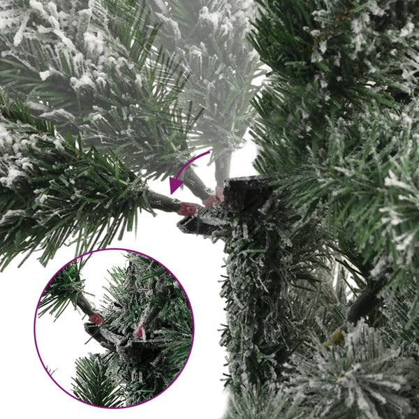 Künstlicher Weihnachtsbaum mit Scharnieren und Reif Nasiha 210cm