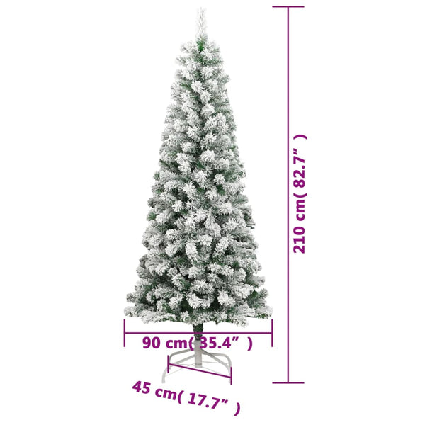 Künstlicher Weihnachtsbaum mit Scharnieren und Reif Nasiha 210cm