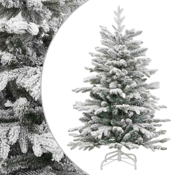 Künstlicher Weihnachtsbaum Gestina 180cm mit Scharnieren und Kunstschnee
