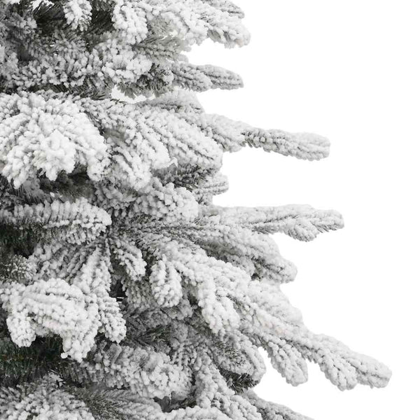 Künstlicher Weihnachtsbaum Gestina 180cm mit Scharnieren und Kunstschnee