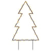 Jelco 90cm Weihnachtsbaum-Lichtdekoration mit Erdspießen (115 LED-Lichter)