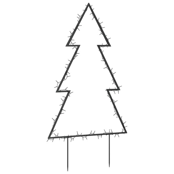 Jelco 90cm Weihnachtsbaum-Lichtdekoration mit Erdspießen (115 LED-Lichter)
