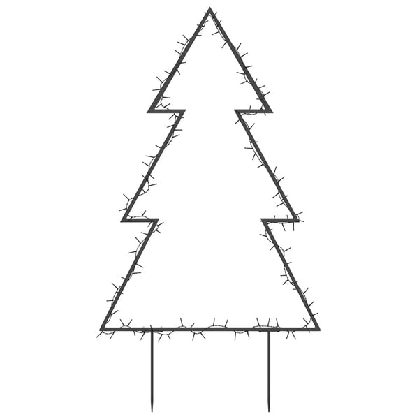 Jelco 90cm Weihnachtsbaum-Lichtdekoration mit Erdspießen (115 LED-Lichter)