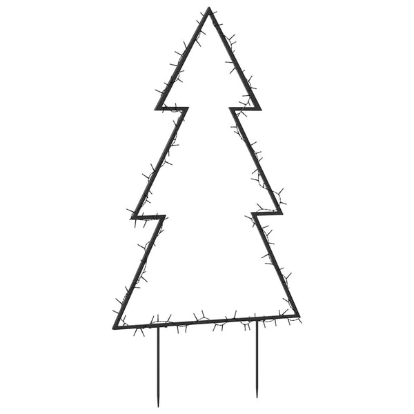 Jelco 90cm Weihnachtsbaum-Lichtdekoration mit Erdspießen (115 LED-Lichter)