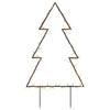 60cm Weihnachtsbaum mit Beleuchtung Jelco (80 LED-Lichter mit Erdspieß)