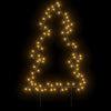 60cm Weihnachtsbaum mit Beleuchtung Jelco (80 LED-Lichter mit Erdspieß)