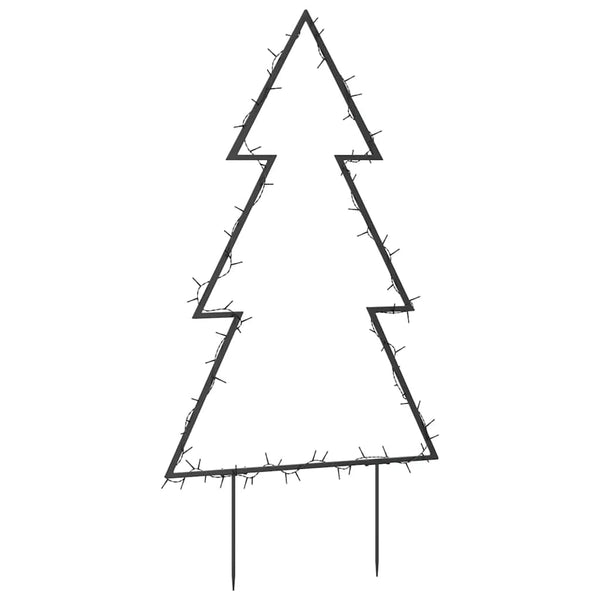 60cm Weihnachtsbaum mit Beleuchtung Jelco (80 LED-Lichter mit Erdspieß)