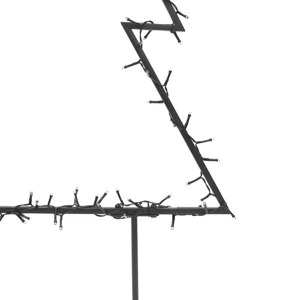 60cm Weihnachtsbaum mit Beleuchtung Jelco (80 LED-Lichter mit Erdspieß)