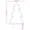 60cm Weihnachtsbaum mit Beleuchtung Jelco (80 LED-Lichter mit Erdspieß)