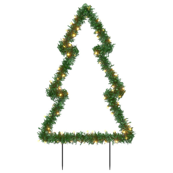 Jelco 60cm Weihnachtsbaum-Leuchtdekoration (80 LED-Lichter mit Erdspießen)