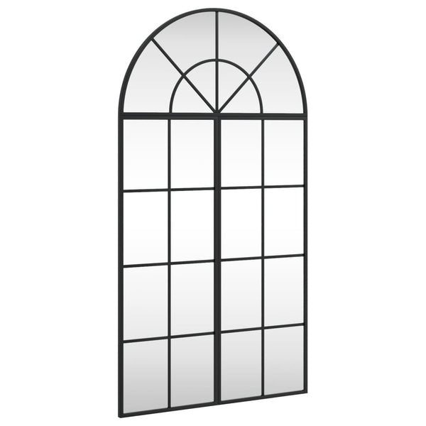 Schwarzer Wandspiegel Grozda 60x110cm (Bogen Eisen)