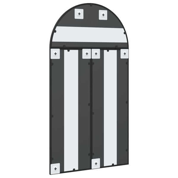 Schwarzer Wandspiegel Grozda 60x110cm (Bogen Eisen)