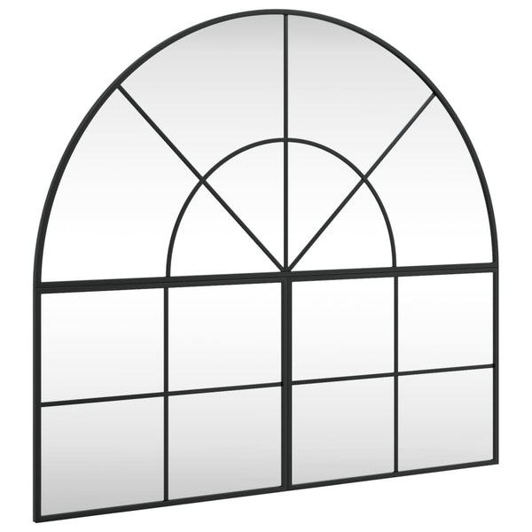 Schwarzer Wandspiegel Grozda 100x90cm (Bogeneisen)