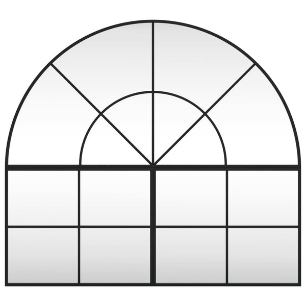Schwarzer Wandspiegel Grozda 100x90cm (Bogeneisen)