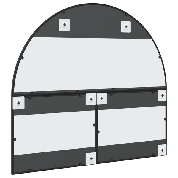 Schwarzer Wandspiegel Grozda 100x90cm (Bogeneisen)