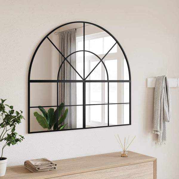 Schwarzer Wandspiegel Grozda 100x90cm (Bogeneisen)