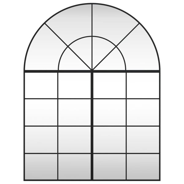 Schwarzer Wandspiegel Grozda 100x130cm (Eisenbogen)