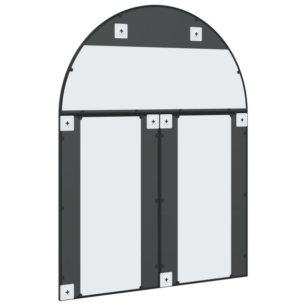 Schwarzer Wandspiegel Grozda 100x130cm (Eisenbogen)
