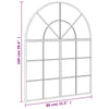 Schwarzer Wandspiegel Grozda 80x100cm (Bogeneisen)