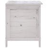 Weißer Outdoor-Aufbewahrungsbox Cavieta 50x49x56,5cm (Sechseck)