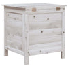 Weißer Outdoor-Aufbewahrungsbox Cavieta 50x49x56,5cm (Sechseck)