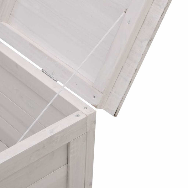 Weißer Outdoor-Aufbewahrungsbox Cavieta 50x49x56,5cm (Sechseck)