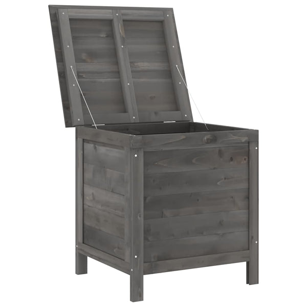 Anthrazitfarbene Outdoor-Aufbewahrungsbox Cavieta 50x49x56,5cm (Fichte)