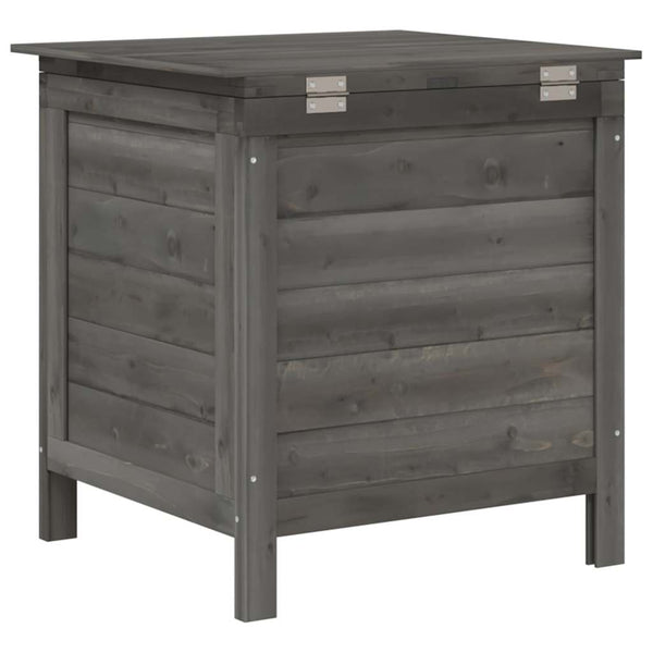 Anthrazitfarbene Outdoor-Aufbewahrungsbox Cavieta 50x49x56,5cm (Fichte)