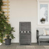 Anthrazitfarbene Outdoor-Aufbewahrungsbox Cavieta 50x49x56,5cm (Fichte)