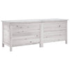 Weißer Outdoor-Aufbewahrungsschrank Cavieta 150x50x56,5cm (Fichte)