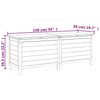 Weißer Outdoor-Aufbewahrungsschrank Cavieta 150x50x56,5cm (Fichte)