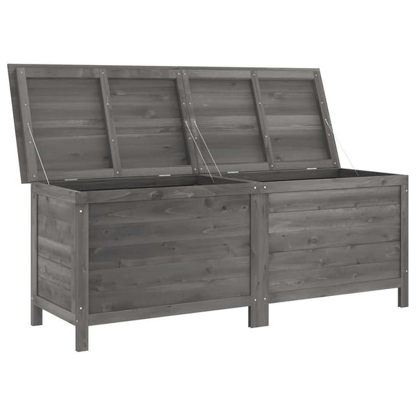 Anthrazitfarbene Outdoor-Aufbewahrungsbox Cavieta 150x50x56,5cm (sechs)